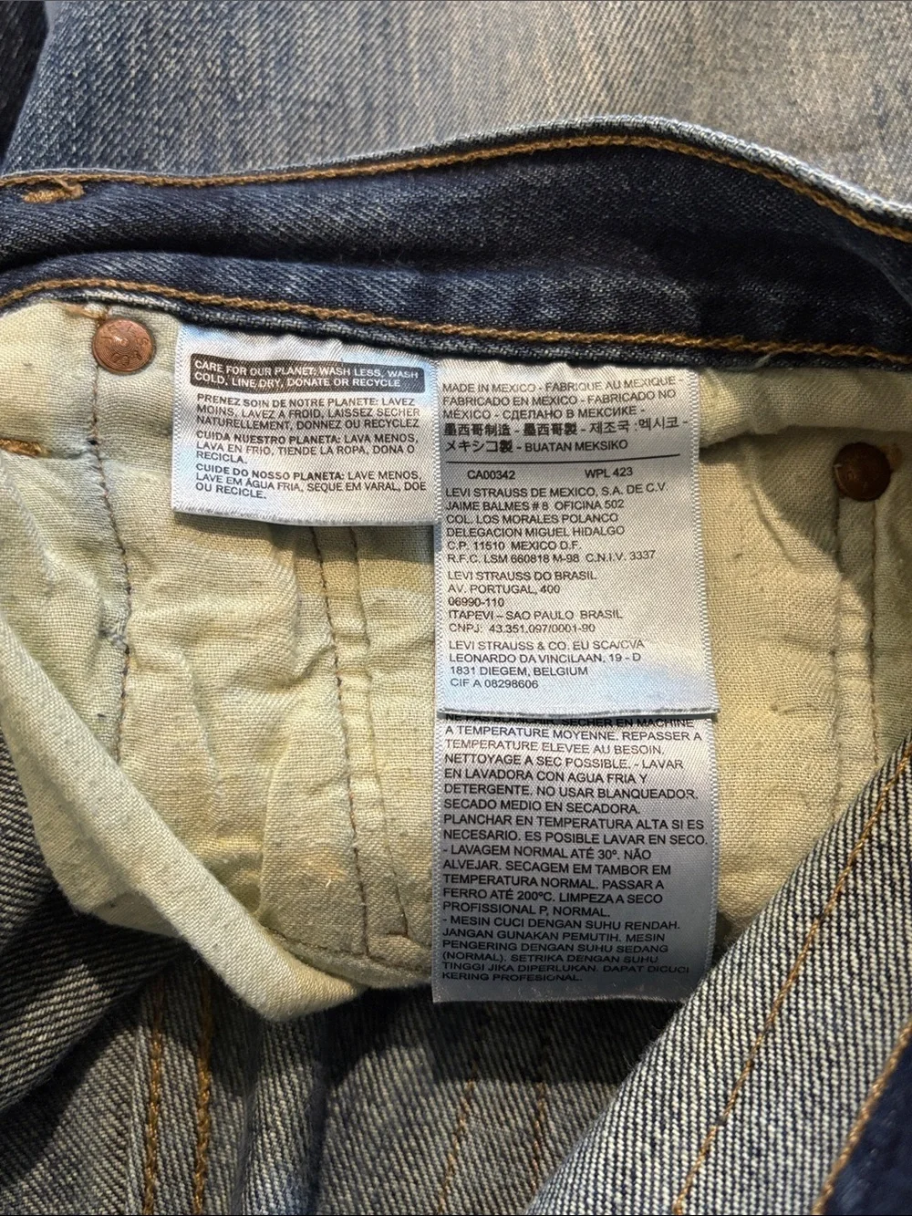 Levi's Men's Straight Jeans in Faded Blue